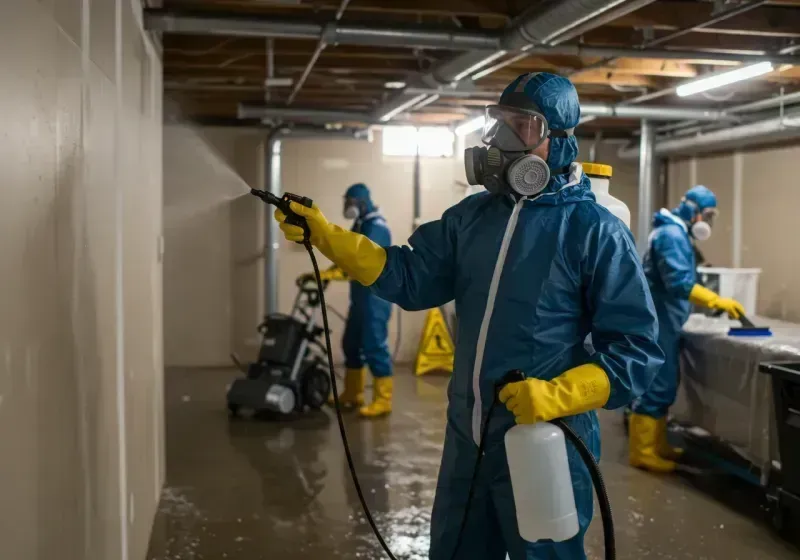 Basement Sanitization and Antimicrobial Treatment process in Ava, MO